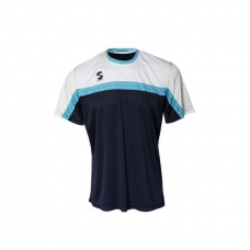 Camiseta Padel Softee Club Ni�o Marino Blanco Celeste
